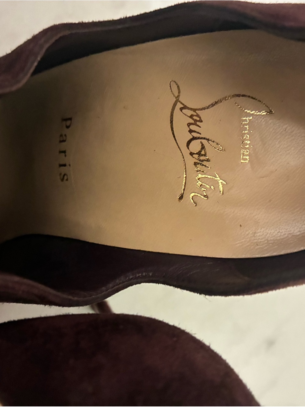 Brand new, never worn.Christian Louboutin Style Red-Soled Women's Pumps - Burgan - Picture 5 of 8